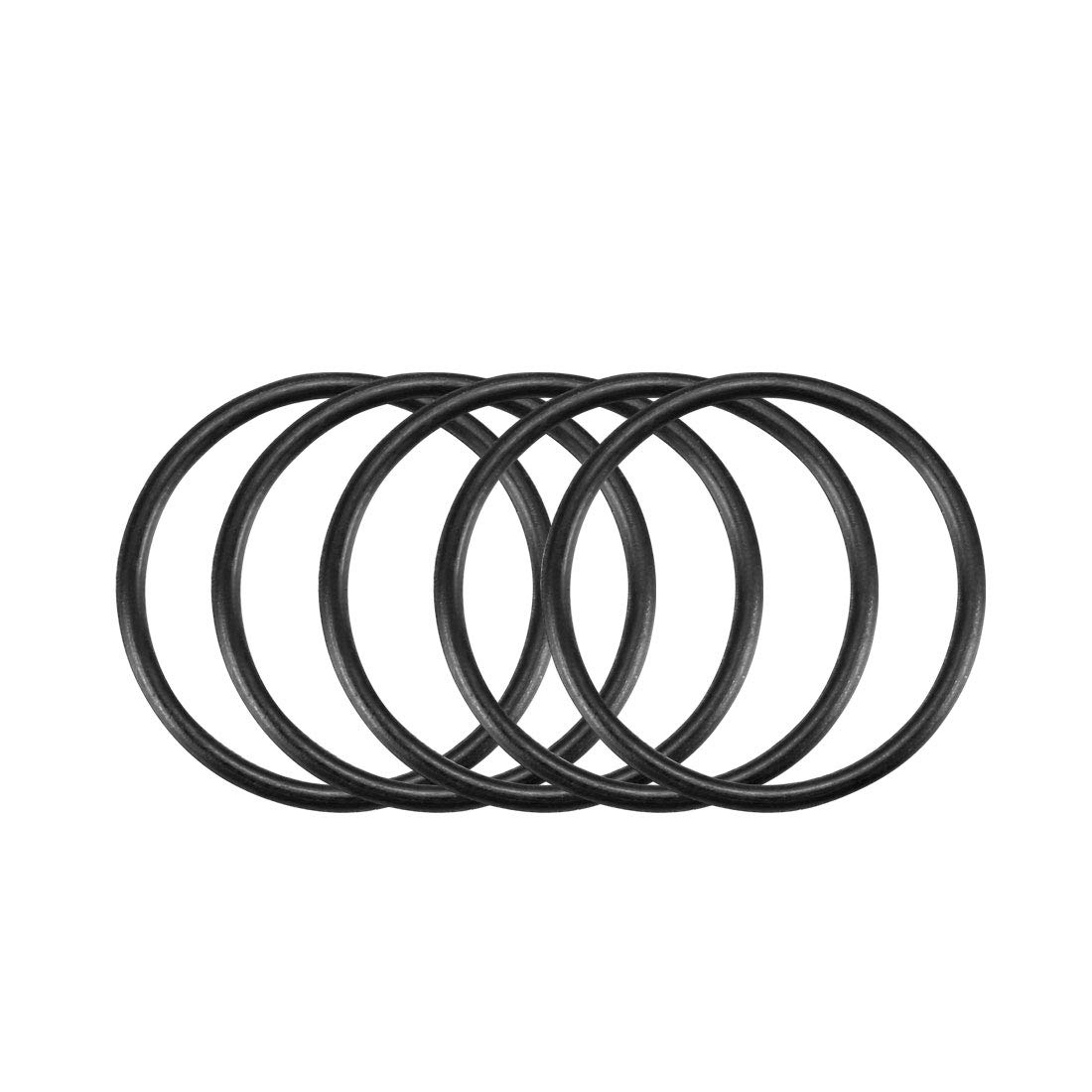 Sourcingmap Nitrile Rubber O-Rings, 23mm OD 20mm ID 1.5mm Width, Metric Sealing Gasket, Pack of 50