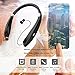 Bluetooth Headset, Bluetooth Headphones SX991-LBell Wireless Neckband Design with Foldable Retractable Headset for Samsung Galaxy S9 Note 8 and Other Bluetooth Enabled Devices