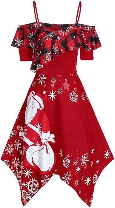womens red dresses for christmas