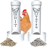 Chicken Oyster Shell Feeder and Grit Feeder Combo