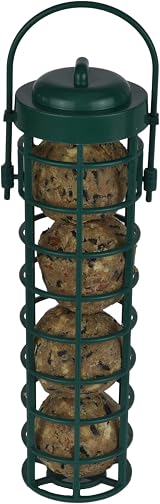 Green Jem Plastic Fat Ball Wild Bird Feeder Easy Fill Clean Garden Birds view 3