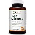 Age Defense with Sulforaphane precursors Glucoraphanin & Myrosinase, NAD+ with Apigenin, Niacin & TMG, Nrf2 & Sirtuin activators Pterostilbene, Trans-Resveratrol, Vitamin K2, Magnesium, 90 VCaps