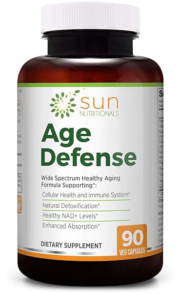 AGE DEFENSE WITH SULFORAPHANE PRECURSORS GLUCORAPHANIN & MYROSINASE, NAD+ WITH APIGENIN, NIACIN & TMG, NRF2 & SIRTUIN ACTIVATORS PTEROSTILBENE, TRANS-RESVERATROL, VITAMIN K2, MAGNESIUM, 90 VCAPS