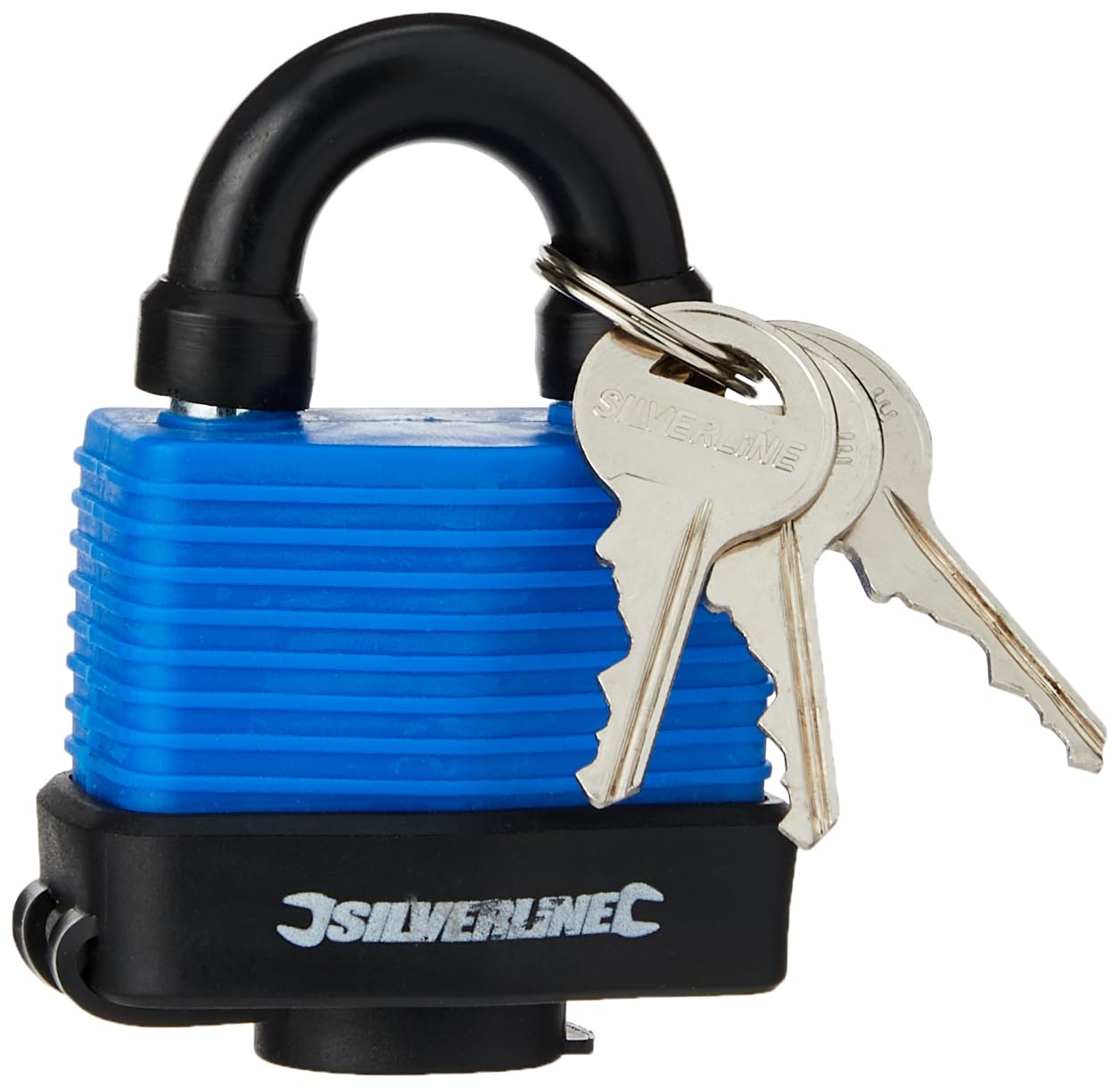 Silverline 598493 Weather-Resistant Padlock 60 mm
