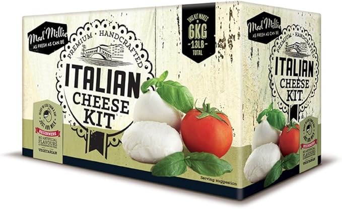 Italian Cheese Kit (10 Batches - 6kg) | Equipment and Ingredients | Mozzarella, Burrata, Ricotta, Mascarpone, Bocconcini