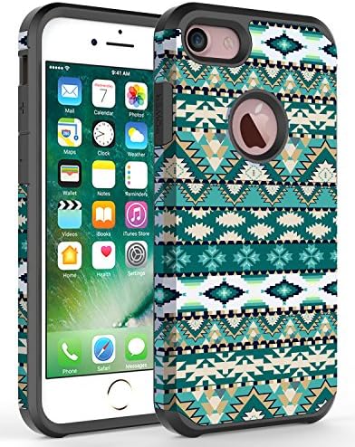 iPhone 7 Case, iPhone 6 / 6S Case (4.7'), Hasting [Drop Protection] Dual Layer Graphic Hard Hybird Slim Defender Armor Protector Cover for iPhone 7 (Aztec)