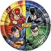 DC Comics Justice League Superheros Birthday Party Supplies | Serves 16 | Dinner or Lunch Paper Plates Cake Plates Cups Napkins Banner Table Cover and Premium Plastic Cutlery