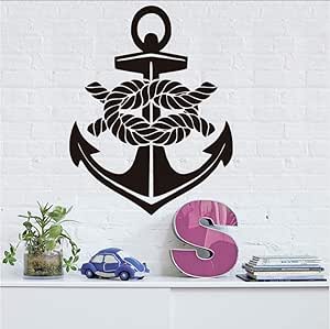Zlxzlx Diseño De Arte Náutico Ancla Tatuajes De Pared Mar Océano