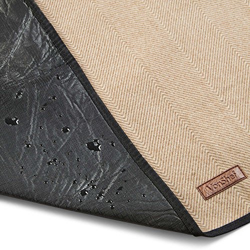 VonShef Picnic Blanket Large 58" x 71" Soft Waterproof Folding Picnic