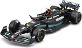 Bburago Formula 1 MB W14 2023 Hamilton 1:43 Diecast Model Car Black view 1