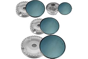 CUNGUV Cooktop Burner Caps for Gas Stove Replacement Part Cooker Hat Set of 4 Range Burner Covers Lids