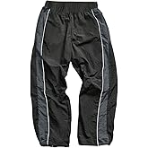 SweatyRocks Boy's Baggy Sweatpants Color Block Striped Straight Leg Track Pant with Pockets