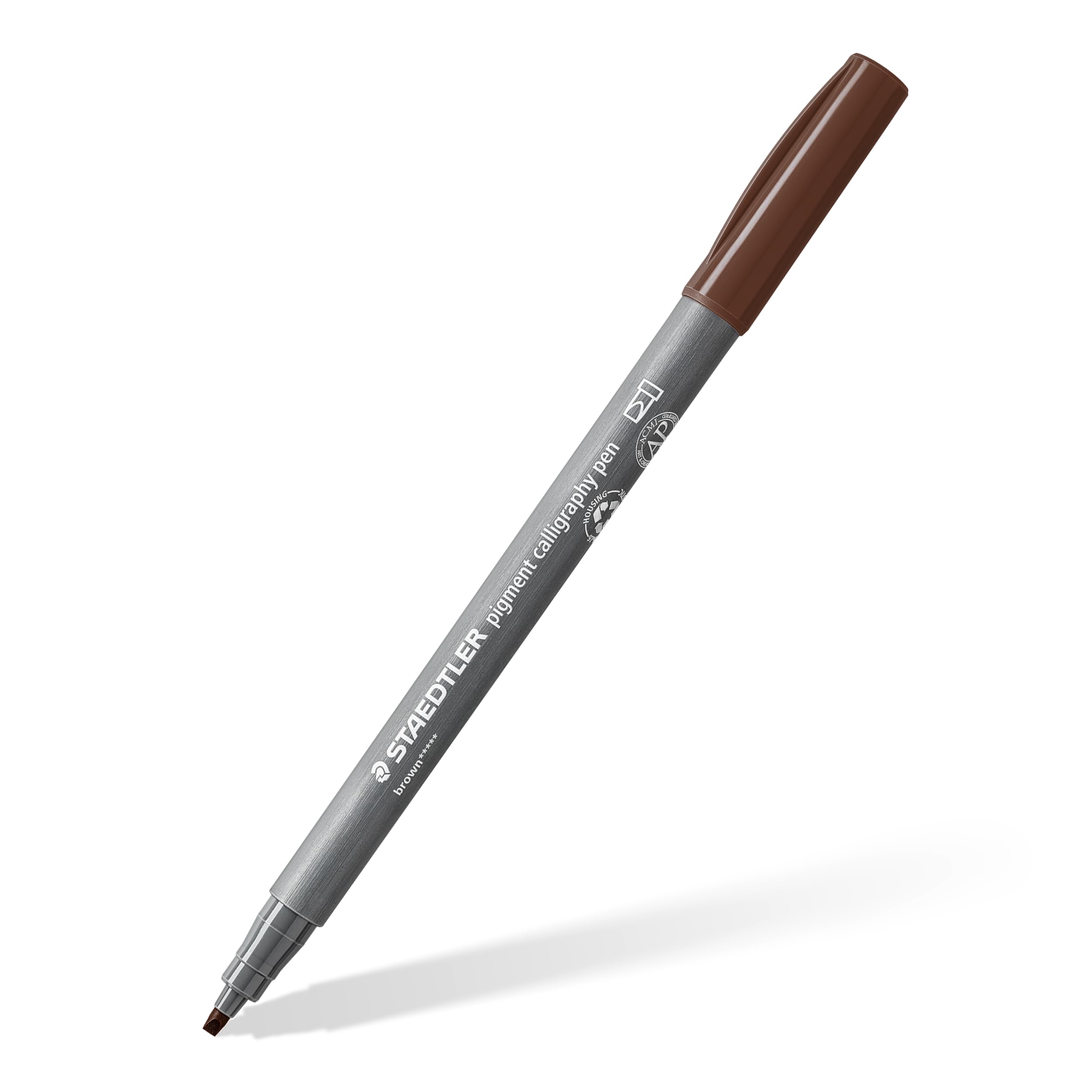 STAEDTLER 375-76 Pigment Arts Calligraphy Pen - Brown (Box of 10)