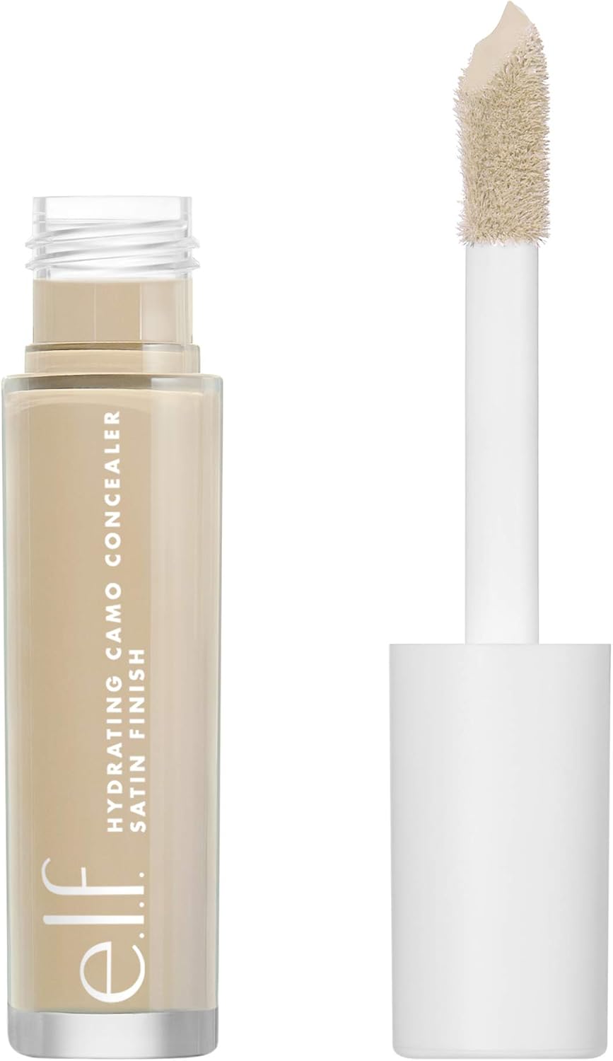 e.l.f Hydrating Satin Camo Concealer Light Beige, 6 ml (Pack of 1)