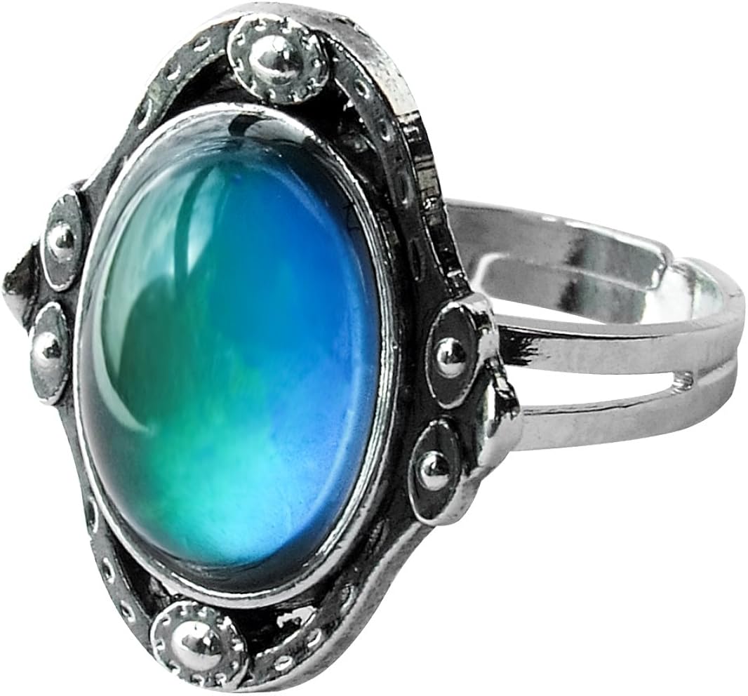 Amazon Acchen ムードリング アンティーク 宝石 色が変わる 感情を感じさせる指輪 ボックス付き リング 通販