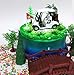Golfing Themed 12 Piece Golfer Birthday Cake Topper Set Featuring Golf Cart and Decorative Themed Accessories