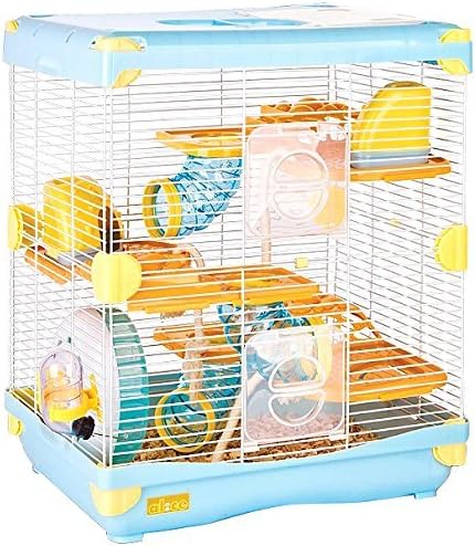 Exploration Land Dwarf Hamster Cage Size 36 x 27 x 42.5 cm, Blue