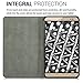 kwmobile Elegant canvas synthetic leather case for Huawei MediaPad X2 7.0 in grey black with convenient STAND FEATURE