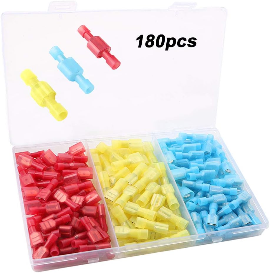 QitinDasen 100Pcs Fully Insulated Quick Wire Connectors Set