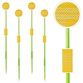 LOMNYIY Driveway Markers Reflectors,Reflective Driveway Markers for Snow Plowing, 51Inch Fiberglass Pole Double Sided Reflectors for Driveway,Different Heights of Reflective (4Pcs)