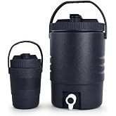 Cosell 2.2 Gallon/8 L Portable Sports Cooler Water Beverage Dispenser,Insulated Cooler Dispenser With Spout &amp; 33 Ounce/1 L Insulated Water Jug