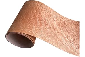 OMUKI Natural Wood Veneer, Thin Veneer Sheets, Furniture/Boxes/Wooden Crafts Production and Renovation, Handmade DIY (Sapele S)