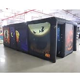 Interactive Inflatable Halloween Labyrinth Maze Inflatable Maze Game for Outdoor （20x13ft with Blower）