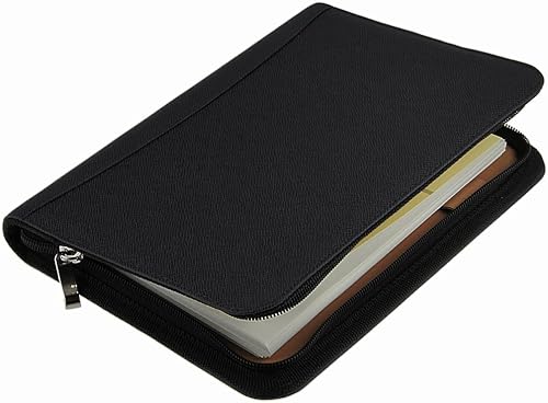 Download Liying PU Cuir Business multifonction A5 zippée ordinateur portable Calendrier calculatrice intégrée semaine Jour par page Memo Daily Diaries Gestionnaire de portefeuille Executive Compact fichier Cahier à spirale ligné Journal reçu l'argent carte Portefeuille A5, Black PDF