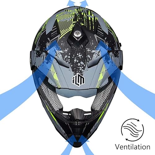 DOT Certified Off Road Motocross Helmet ATV Helmet - ATV Helmet And
