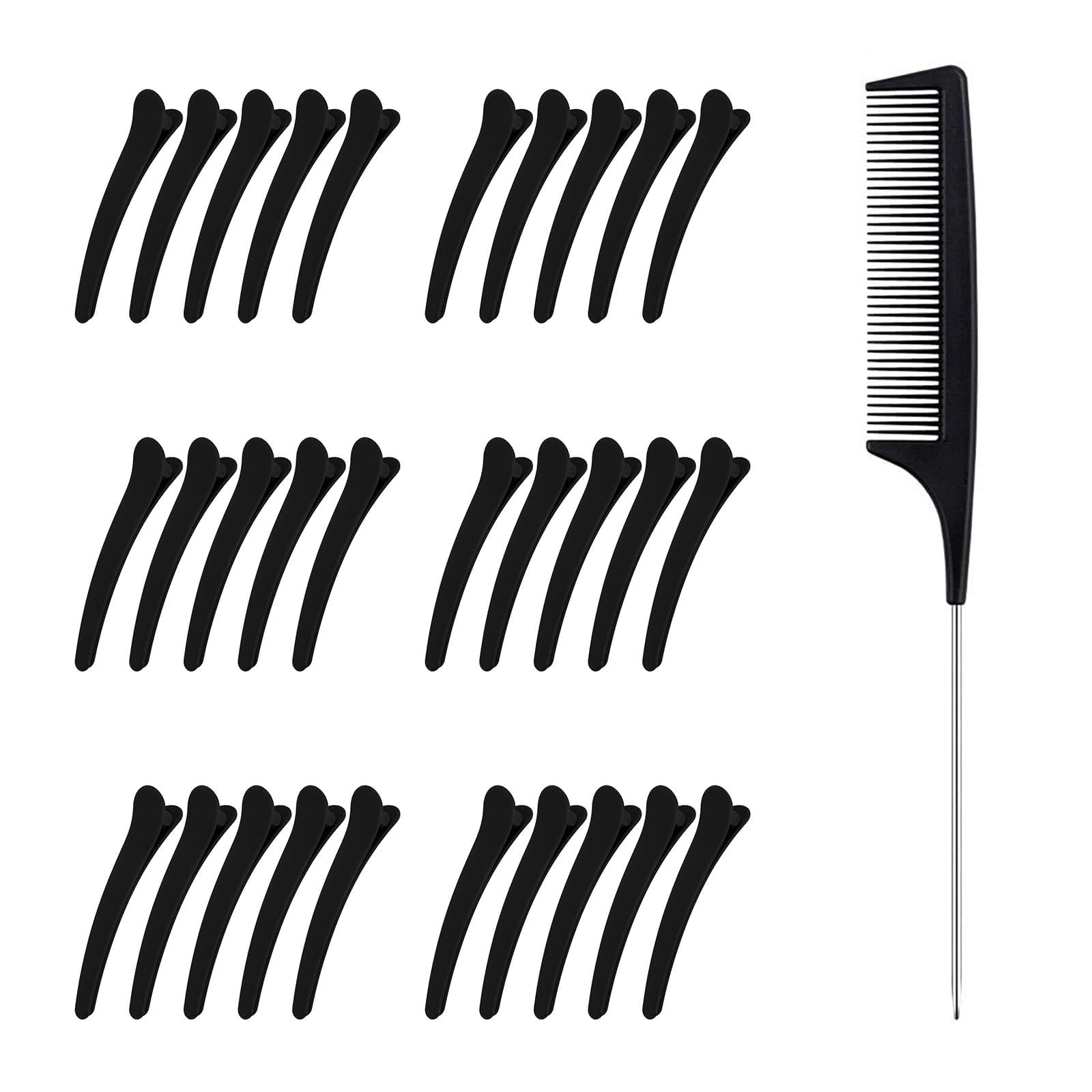 31pcs Hair Clips for Styling, Sectioning Hair Clips, Hair Clips, Hair Sectioning Clips for Women, Hair Separating Clips, for Hairdresser, Hair Salon, Women, Daily Hair Styling, Household Hair Comb