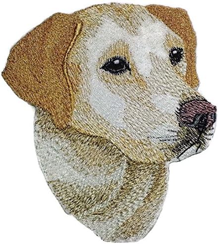 Amazing Custom Labrador Retriever Dog Face Embroidery IronOn/Sew Patch [5" x 4.5"][Made in USA]