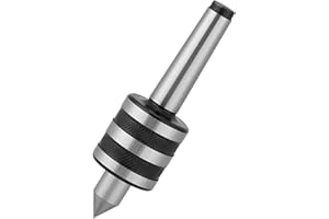 Cunyuer MT2 Live Center, Morse Taper Medium Duty Live Center, Triple Bearing Lathe 60 Degree 0.01precision, for CNC Lathe High Speed Turning