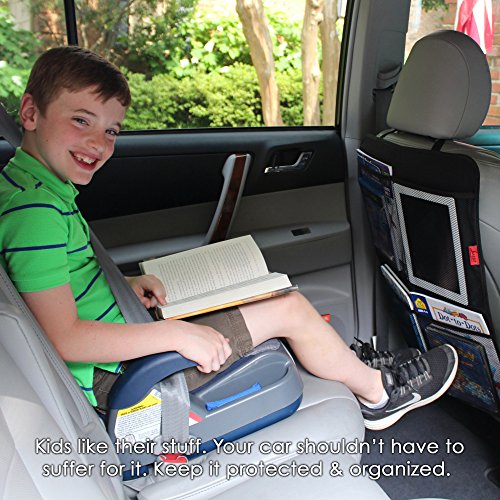 image for Lusso Gear Kick Mat Car Seat Back Protectors with Odor Free, Premium W