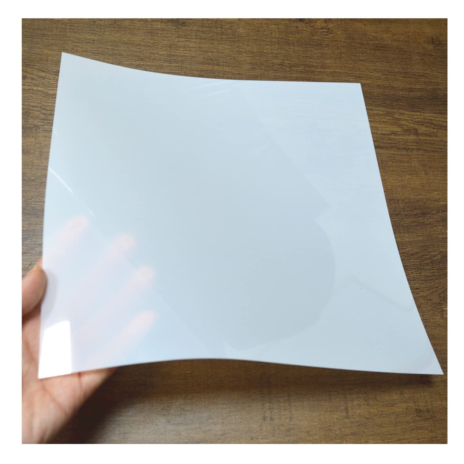 BANLTRE 12 Sheets 7.5 mil Mylar Sheet 12 x 12 inch Milky Translucent PET Blank Stencil Making Sheet for Cutting Machines, Cut Tool Template Material (7.5 mil)