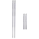 Boundless Voyage Telescopic Titanium Chopsticks Travel Chopsticks Ti1004T | Outdoor Camping Travel Picnic Folding Tableware Cutlery Titanium Camping Utensils