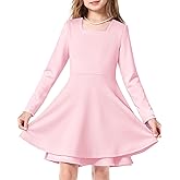 Hvididan Girls Spring Dress Cute A-Line Tired Flowy Dress Birthday Easter Dresses for Girls Clothing
