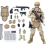 12'' American Military Soldiers Special Forces Army Man Action Figures Play Set-Digital Desert Camouflage