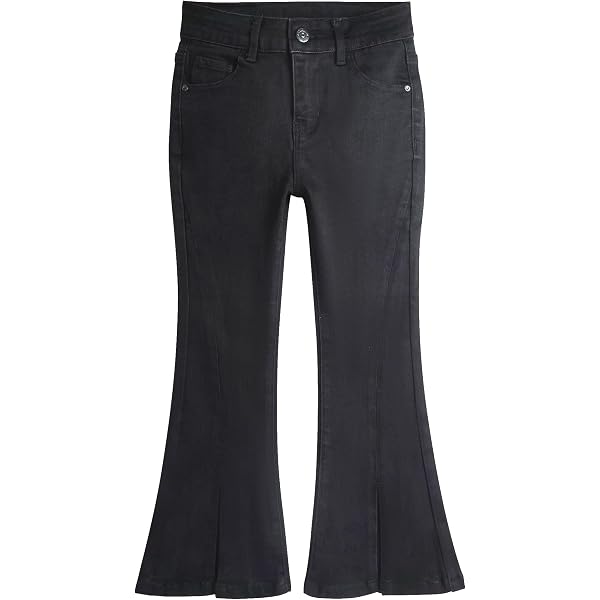 Jeans Filles Denim Extensible Micro Évasé - Taille 18M à 14T - Confortable Et Style - KIDSCOOL SPACE