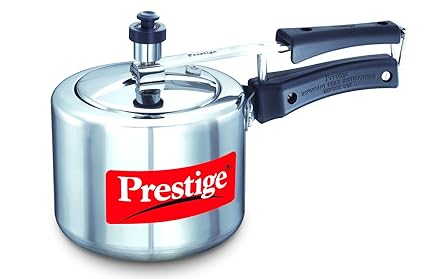 Prestige Nakshatra Plus Induction Base Aluminium Pressure Cooker, 2 Litres,Silver