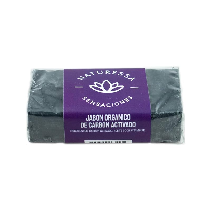 Jabón de Carbón Activado 100 Natural y Orgánico Handmade