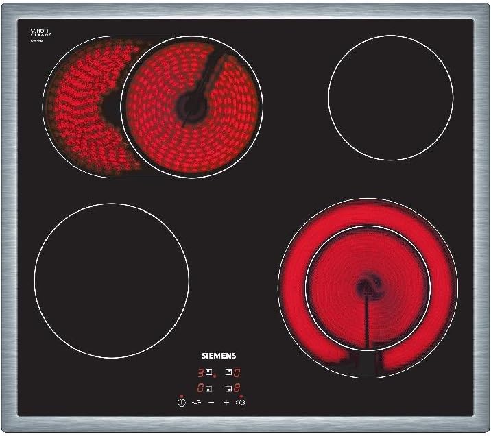 Siemens ET645HN17E iQ300 Kochfeld / 58.3 cm / schwarz / Flachrahmen-Design / Digitales Funktionsdisplay
