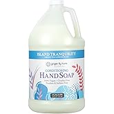Ginger Lily Farms Botanicals All-Purpose Liquid Hand Soap Refill, Island Tranquility, 100% Vegan & Cruelty-Free, Green Tea Lemongrass Scent, 1 Gallon (128 fl oz)