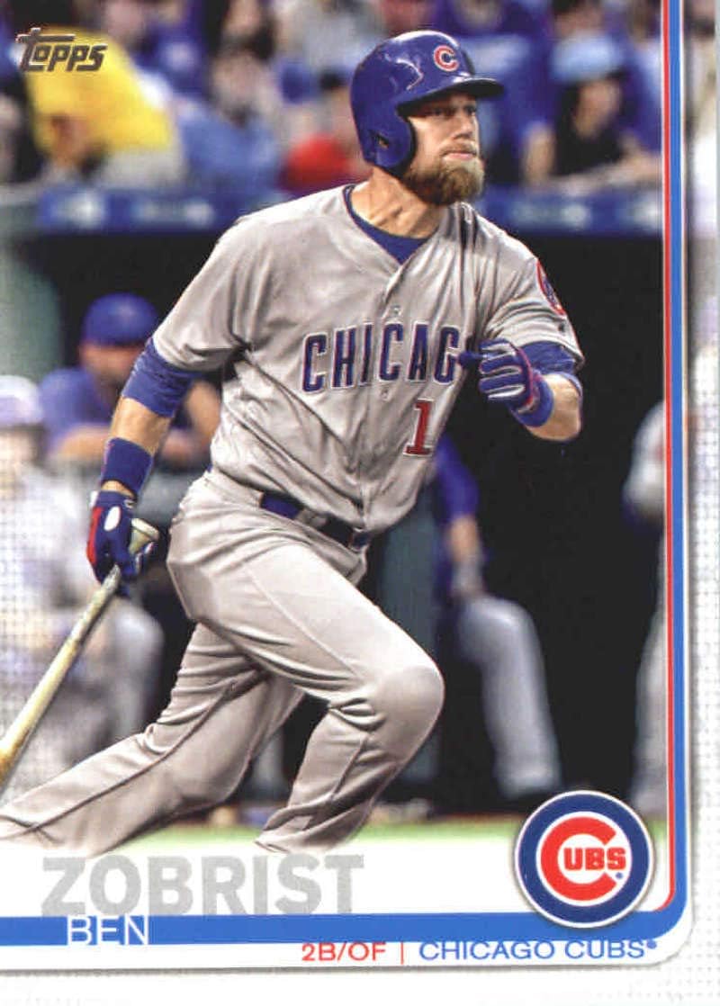 Amazon Com 2019 Topps Series 1 Baseball 9 Ben Zobrist Chicago Cubs Official Mlb Trading Card Collectibles Fine Art