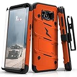 Samsung Galaxy S8 Plus Case, Zizo [Bolt Series] w/ [Galaxy S8 Plus Screen Protector] Kickstand [Military Grade Drop Tested] Holster Belt Clip - S8+