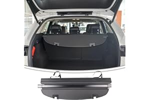 IKABEVEM Trunk Cover Fit for Mazda CX-5 2023 2022 2021 2020 2019 2018 2017 Retractable Rear Trunk Cargo Luggage Security Shade Cover Shield Accessories(Canvas Black)