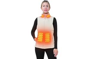 ANTARCTICA GEAR PRO ANTARCTICA GEAR Women's Heated Vest With 16000mAh Battery Pack, Rechargable Lightweight Heated Vest for Winter Outdoor