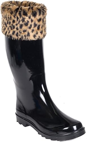 womens quilted rain boots