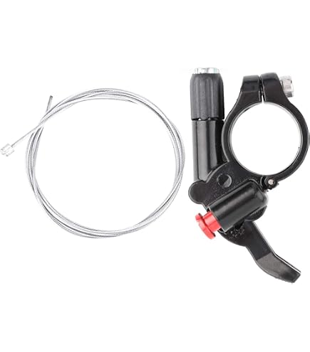 Mountain Bike Dropper Seatpost Remote Lever - Aluminum Alloy With Cable For 22.2mm Handlebar
