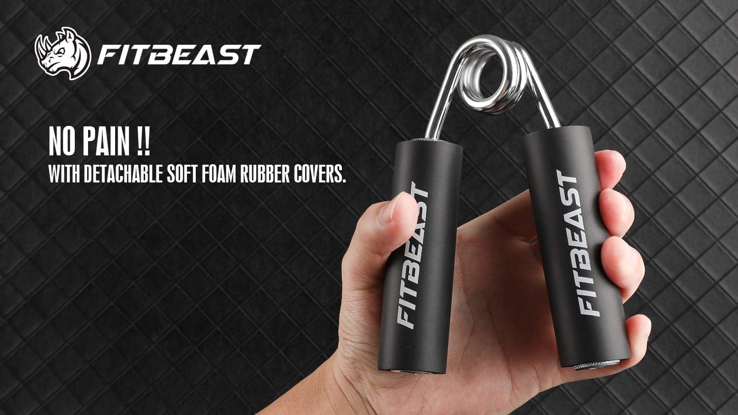 FitBeast Hand Grip Strengthener Adjustable Resistance 40-100 LBS Hand Gripper, Hand Strengthener, Metal Grip Strength Trainer, Hand Grip Finger Strengthener, Wrist & Forearm Hand Exerciser (1 Pack) : Sports & Outdoors