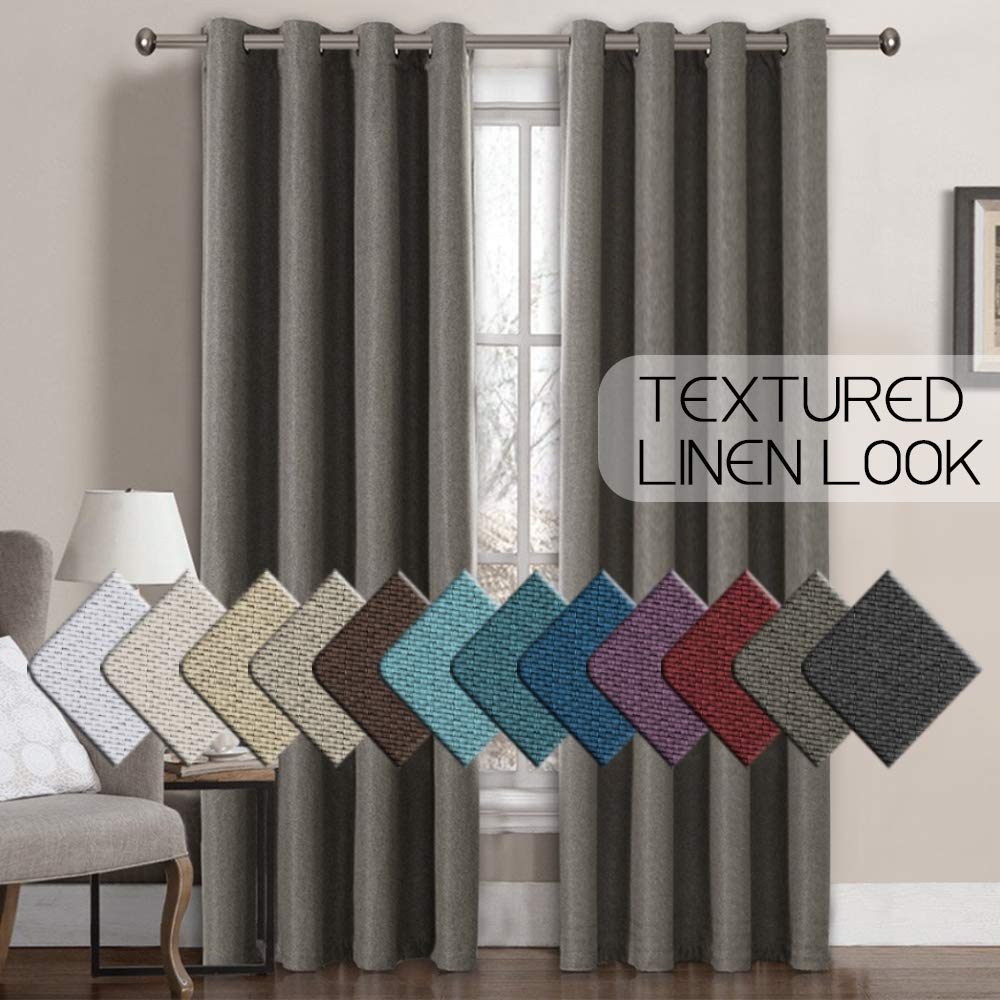 Best extra long living room curtains
